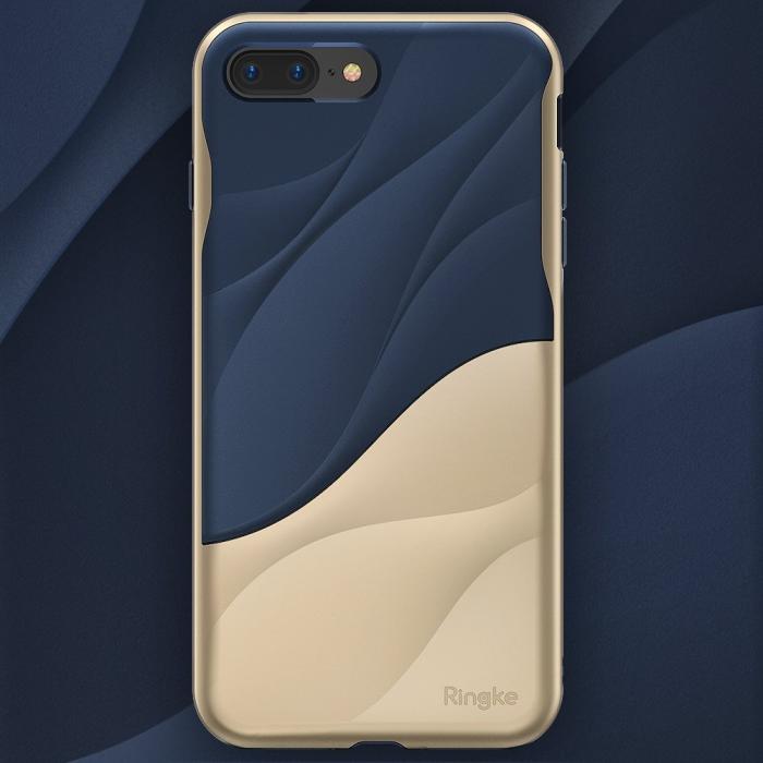 UTGATT5 - Ringke Wave Skal till iPhone 8 Plus/7 Plus - Gold