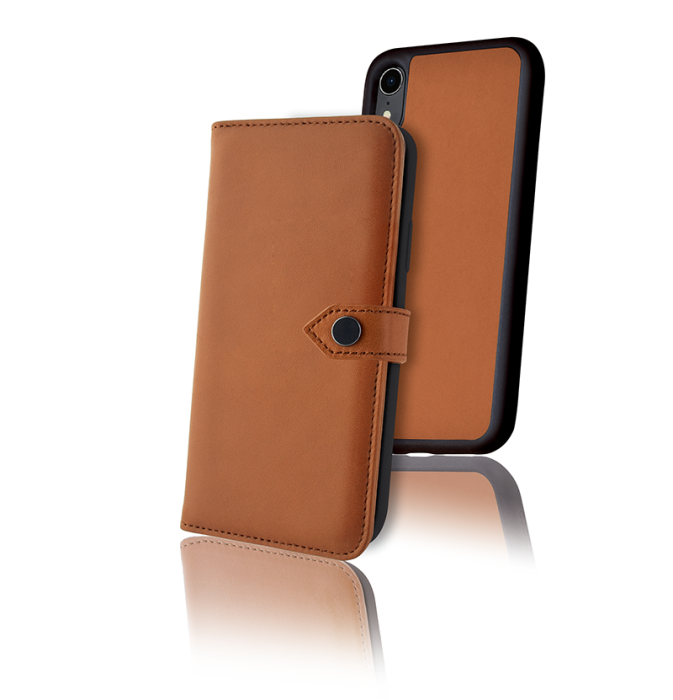 UTGATT5 - Ercko 2-1 Airflex Magnet Case And Wallet iPhone Xr Cognac