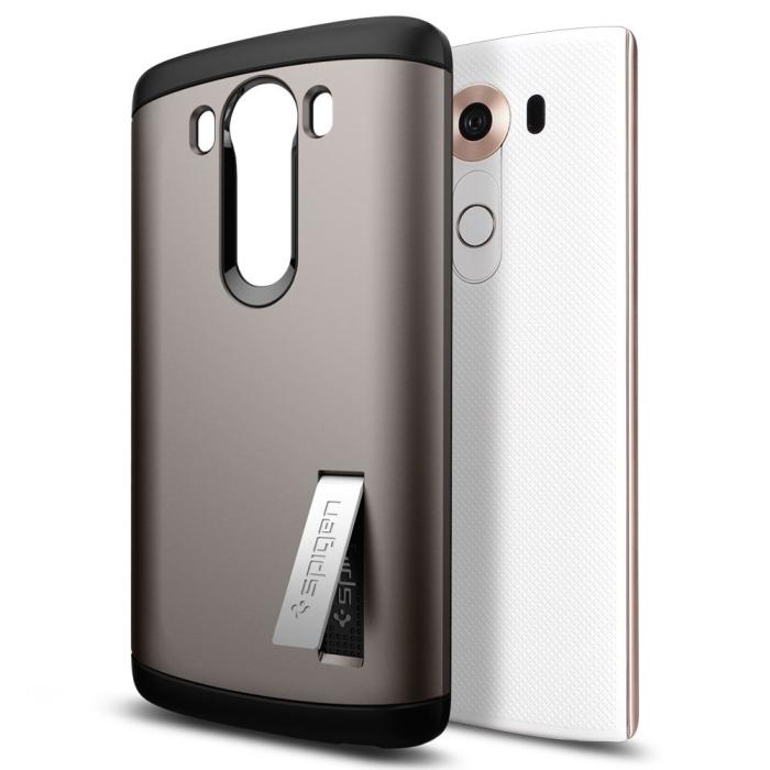 UTGATT5 - SPIGEN Slim Armor Skal till LG V10 - Gunmetal