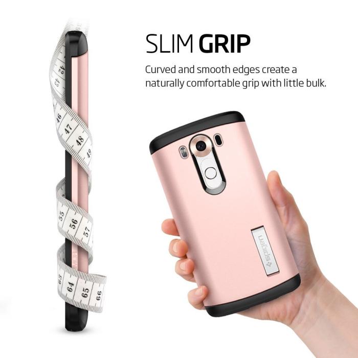 UTGATT5 - SPIGEN Slim Armor Skal till LG V10 - Rose Gold
