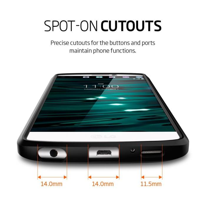 UTGATT5 - SPIGEN Slim Armor Skal till LG V10 - Gunmetal