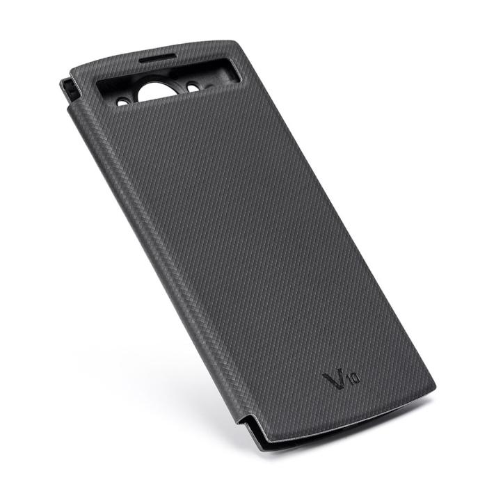 UTGATT5 - Qi Wireless Charger fönster fodral till LG V10 - Svart