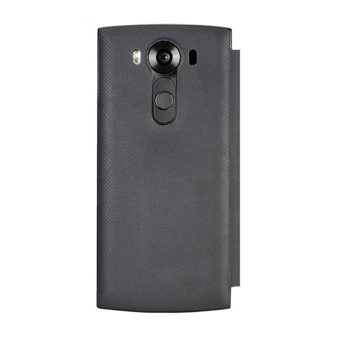 UTGATT5 - Qi Wireless Charger fönster fodral till LG V10 - Svart