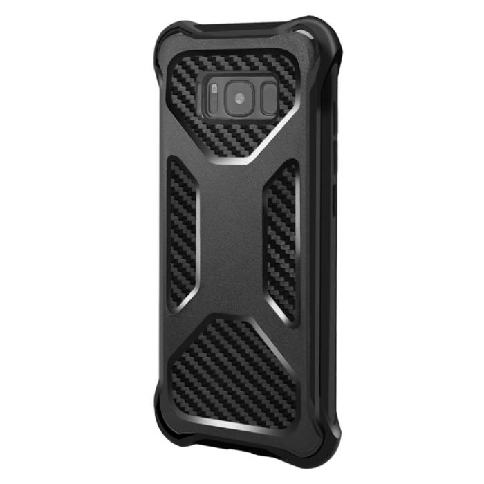 OEM - 2-in-1 mobilskal med bältesfodral till Galaxy S8 Plus - Svart