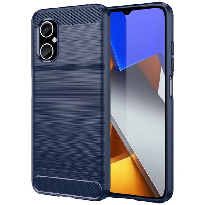 OEM - Xiaomi Redmi Note 11E/Redmi 10 5G Skal Carbon Silicone - Blå