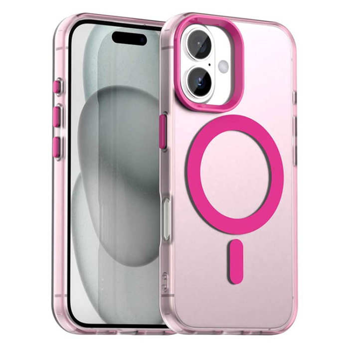 A-One Brand - iPhone 17 Mobilskal MagSafe Anti Drop Hybrid - Rosa