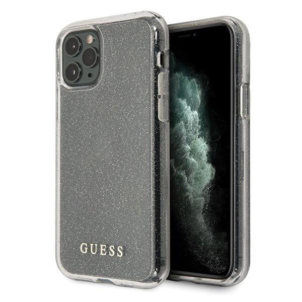 Guess iPhone 11 Pro skal Glitter Silver | 2353 | AlltMobil