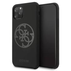 UTGATT5 - Guess iPhone 11 Pro skal Silikon 4G Tone On Tone Svart