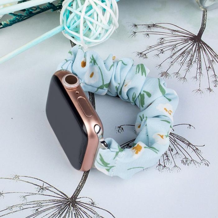OEM - Apple Watch 2/3/4/5/6/7/SE (38/40/41mm) Armband Tyg - Blå
