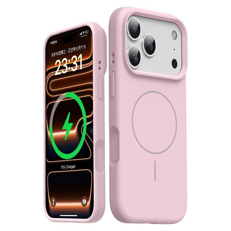 iPhone 17 Pro Max Mobilskal MagSafe Liquid Silikon - Rosa (Rosa) | 2353 | AlltMobil