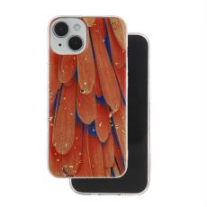 OEM - iPhone 14 Mobilskal Guld Glam - Orange