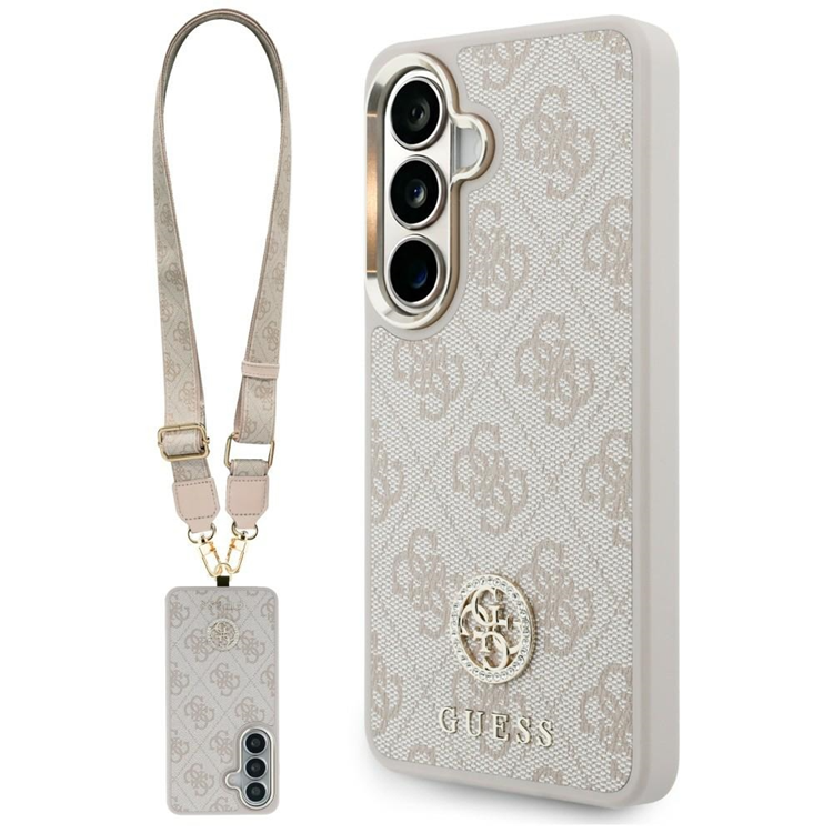 Guess Mobilskal För Galaxy S26 MagSafe 4G Big Rhinestone Triangle Strap | 2353 | AlltMobil