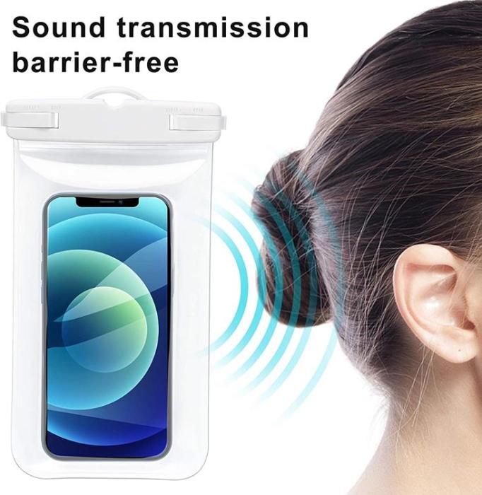 OEM - [2-Pack] Universala Vattentät Mobilväskor - Transparent