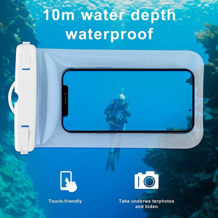 OEM - [2-Pack] Universala Vattentät Mobilväskor - Transparent