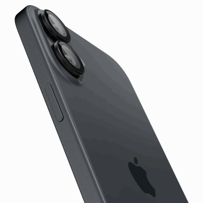 Spigen - [2-Pack] Spigen iPhone 16/16 Plus Kameralinsskydd Härdat glas EZ Fit