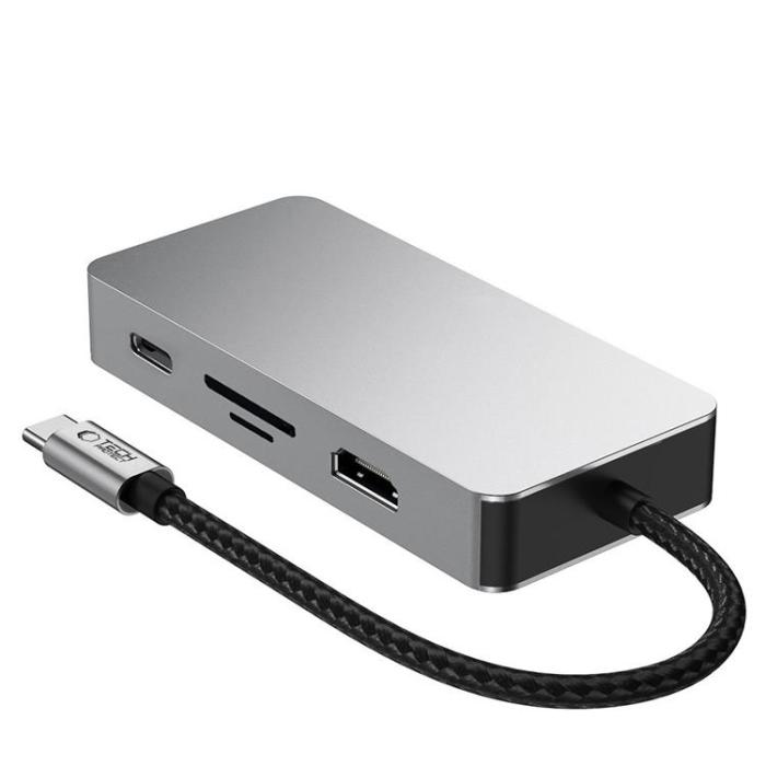 Tech-Protect - Tech-Protect HB05 9in1 Hub Adapter - Space Grå