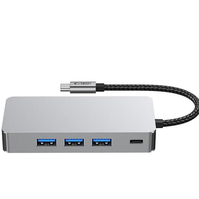 Tech-Protect - Tech-Protect HB05 9in1 Hub Adapter - Space Grå