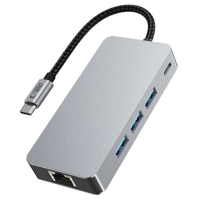 Tech-Protect - Tech-Protect HB05 9in1 Hub Adapter - Space Grå