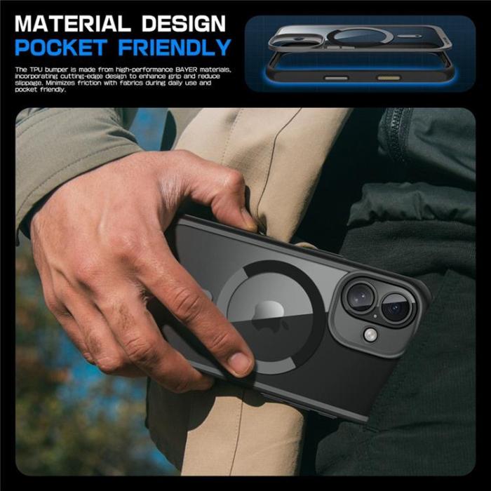 SupCase - Supcase iPhone 16 Mobilskal Magsafe UB - Svart
