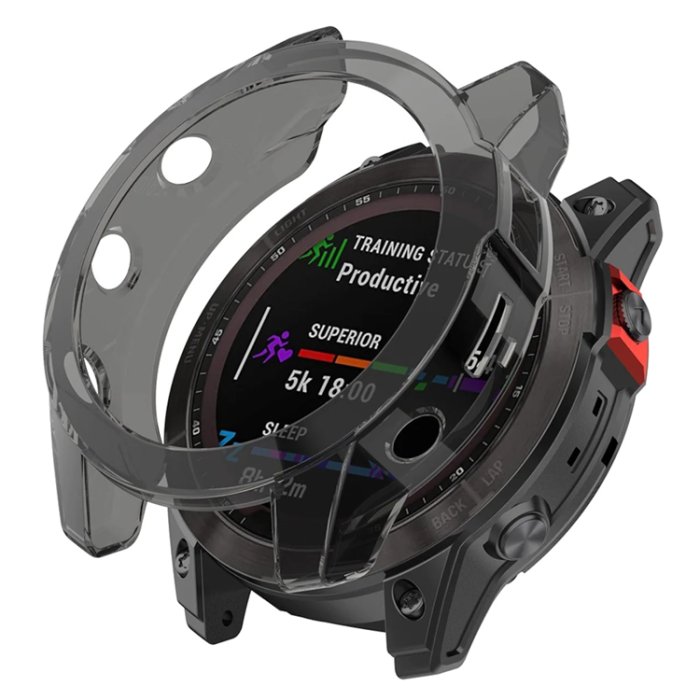 A-One Brand - Garmin Fenix 7X Skal Silikon - Svart