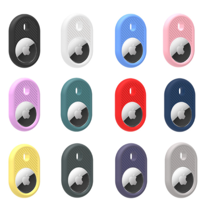OEM - Airtag Skal Anti-lost Silicone Vault - Gul