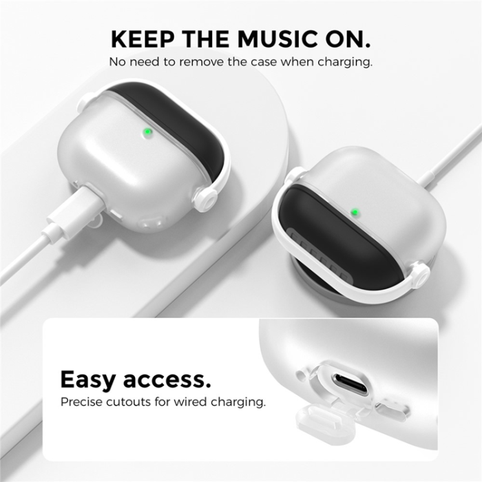 AHASTYLE - AHASTYLE AirPods 4 Skal Silikon WG174 - Svart