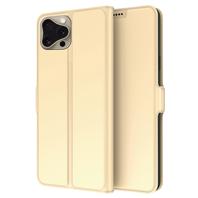 iPhone 16 Pro Plånboksfodral Shockproof - Guld (Guld) | 2353 | AlltMobil