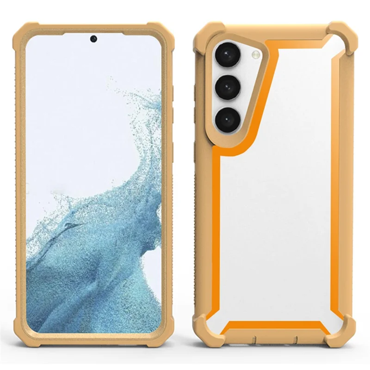 Galaxy S23 Mobilskal TPU + PC Shockproof - Guld (Guld) | 2353 | AlltMobil