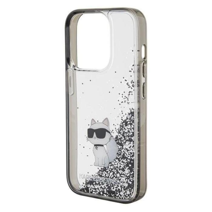 KARL LAGERFELD - KARL LAGERFELD iPhone 15 Pro Max Mobilskal Liquid Glitter Choupette