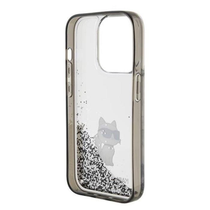 KARL LAGERFELD - KARL LAGERFELD iPhone 15 Pro Max Mobilskal Liquid Glitter Choupette