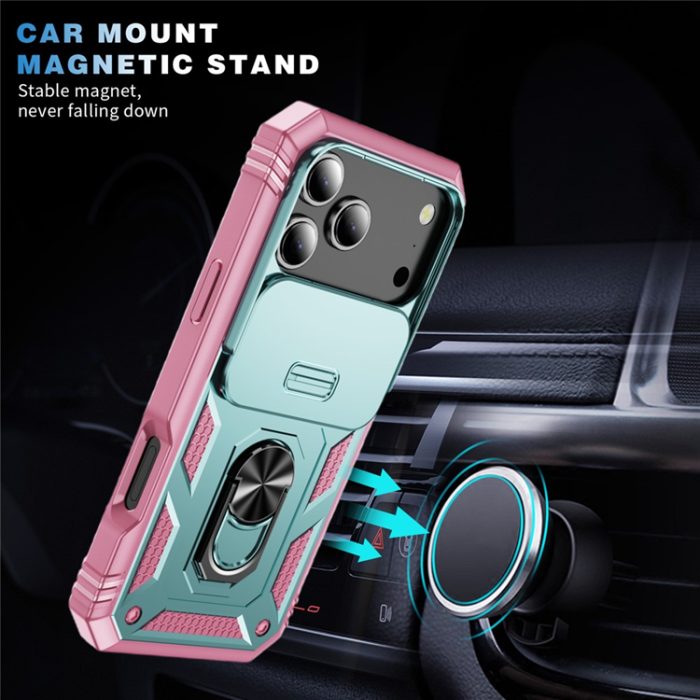 A-One Brand - iPhone 17 Pro Max Mobilskal Slide Camshield Kickstand