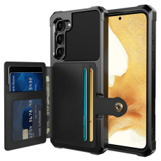 OEM - Galaxy S23 Plus Mobilskal Korthållare ZM03 PU-Läder - Svart