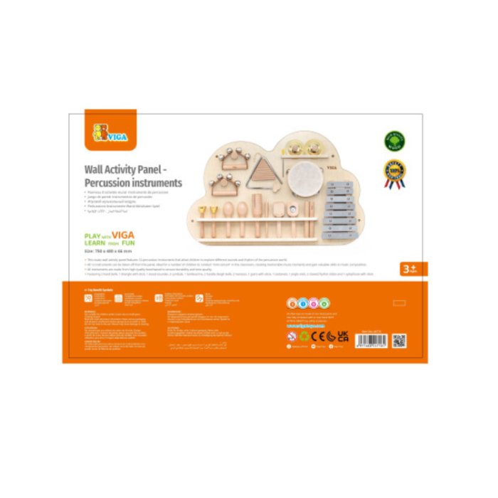 A-One Brand - VIGA Aktivitetstavla med Slaginstrument