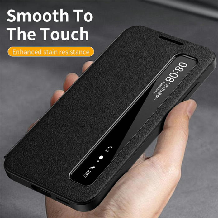 A-One Brand - Galaxy S23 Plus Mobilskal Smart View Window Läder