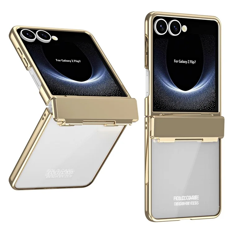Galaxy Z Flip7 Mobilskal Electroplating PC Folding - Guld | 2353 | AlltMobil