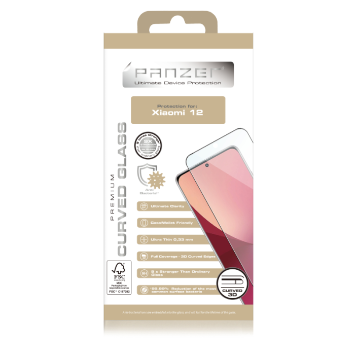 UTGATT1 - Panzer Härdat glas Xiaomi 12
