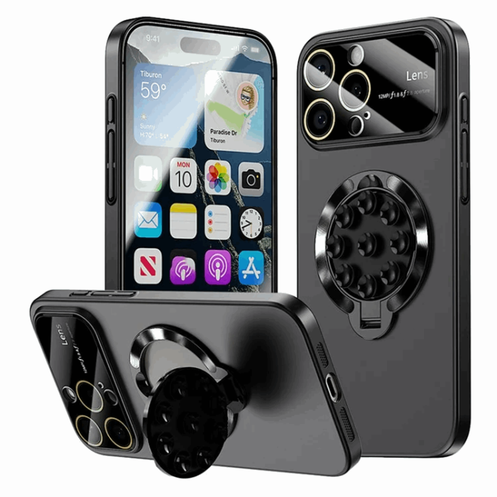 OEM - iPhone 15 Pro Max Mobilskal Magsafe Sugkopphållare Kickstand
