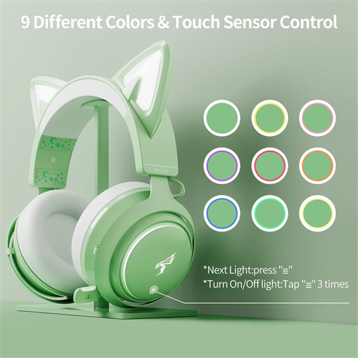 SOMIC - SOMIC Over-Ear Trådlösa Hörlurar Bluetooth Cat Ear GS510 - Grön