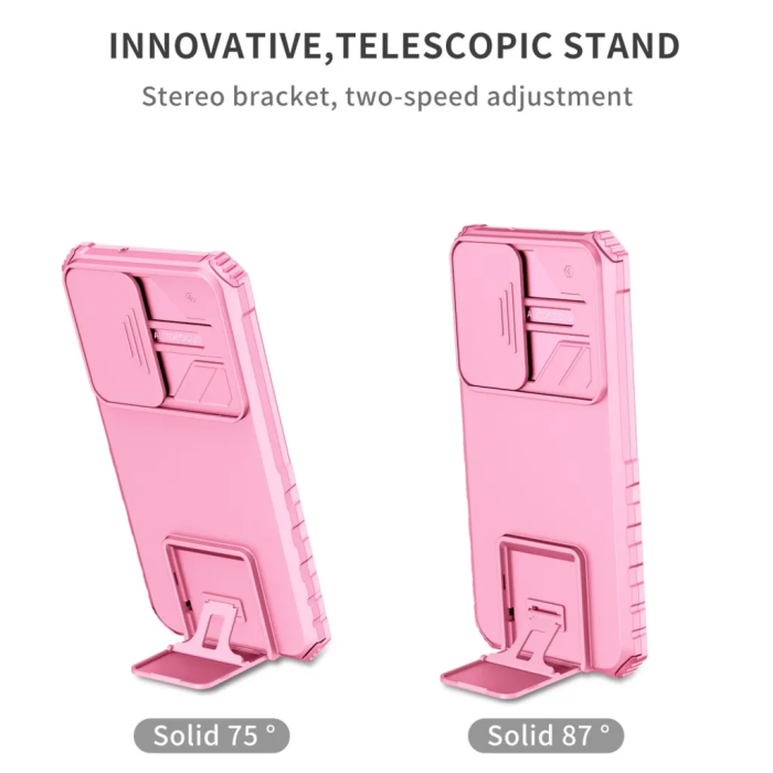 Taltech - Galaxy S23 Mobilskal Kickstand - Rosa