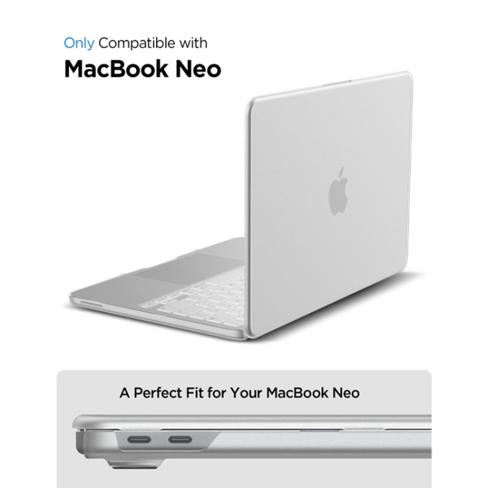 Tech-Protect - Spigen Skal För Macbook Neo 13 Airskin - Frost Clear