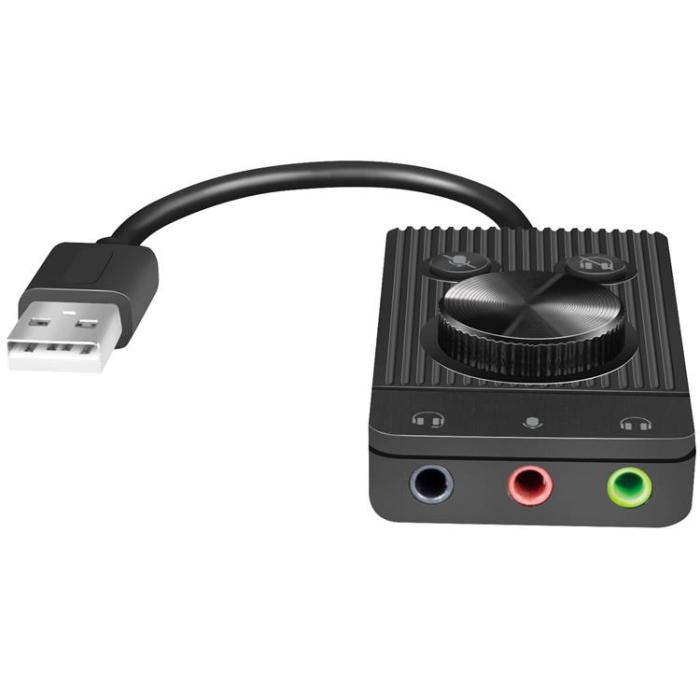 LogiLink - Logilink USB-Ljudadapter med Volymkontroll