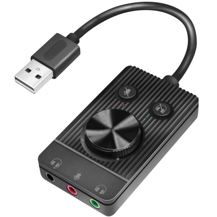 LogiLink - Logilink USB-Ljudadapter med Volymkontroll