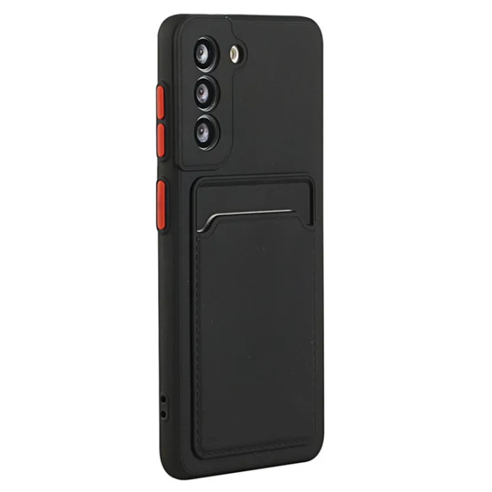 A-One Brand - Galaxy S23 Mobilskal Korthållare TPU - Svart