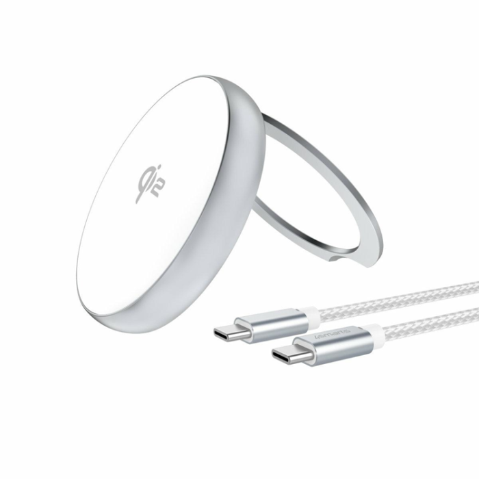 4smarts - 4smarts Trådlös laddare Kickstand 15W - Silver