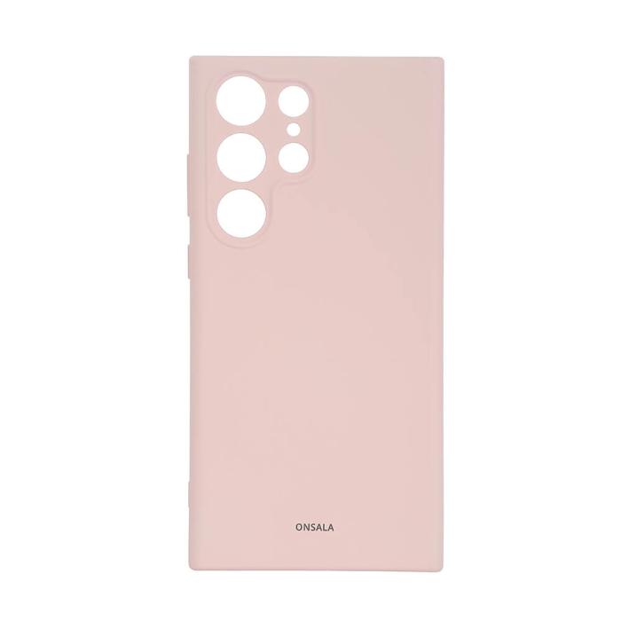 Onsala - ONSALA Galaxy S23 Ultra 5G Skal Silikon - Chalk Rosa