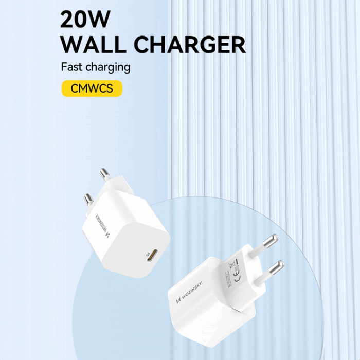 Wozinsky - Wozinsky Väggladdare USB-C PD 20W - Vit
