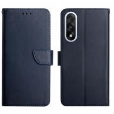 A-One Brand - OnePlus Nord 5 Plånboksfodral Nappa textur Äkta läder - Blå