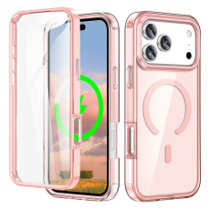 A-One Brand - iPhone 17 Pro Mobilskal MagSafe med PET Skärmskydd - Rosa