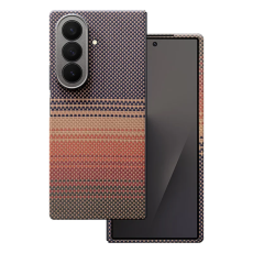 A-One Brand - Galaxy Z Fold 7 5G Mobilskal Magsafe Aramid Fiber Gradient - Sunset Gul