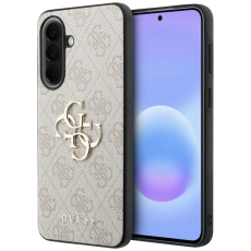 Guess - Guess Mobilskal F&ouml;r Galaxy A57 5G L&auml;der 4G Metal Logo - Rosa